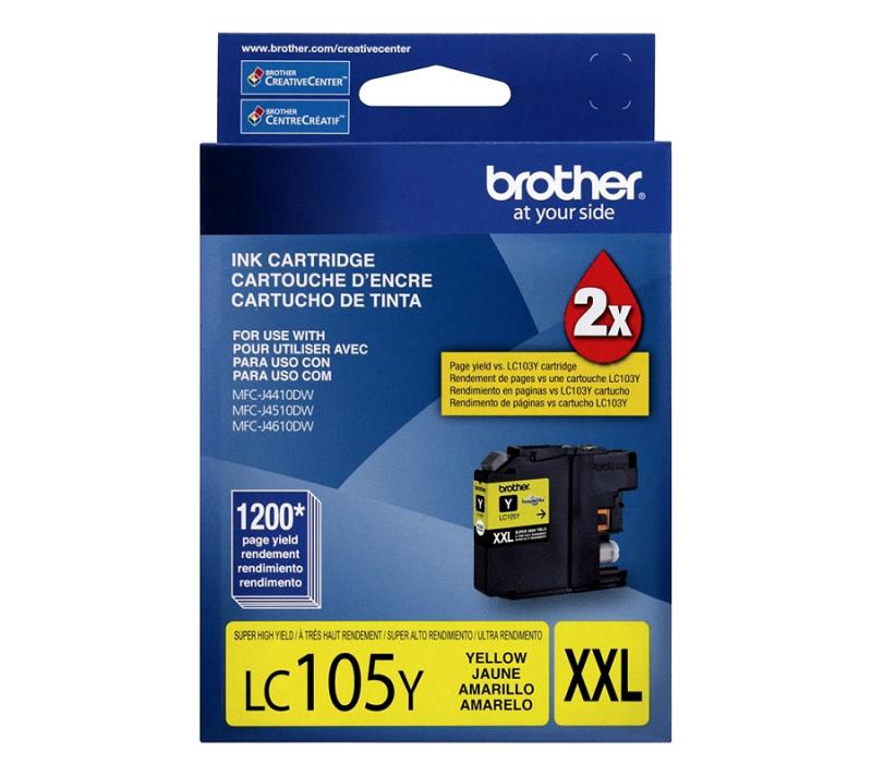 Tinta Brother Lc105y Yellow J4410dw J4510dw J6720dw