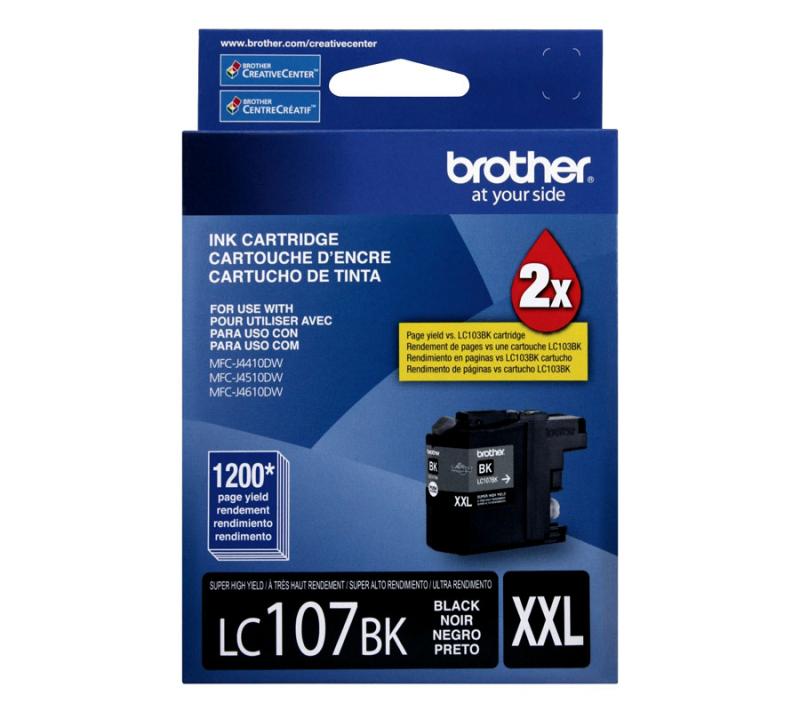Tinta Brother Lc107bk Negro J4410dw J4510dw J6720dw