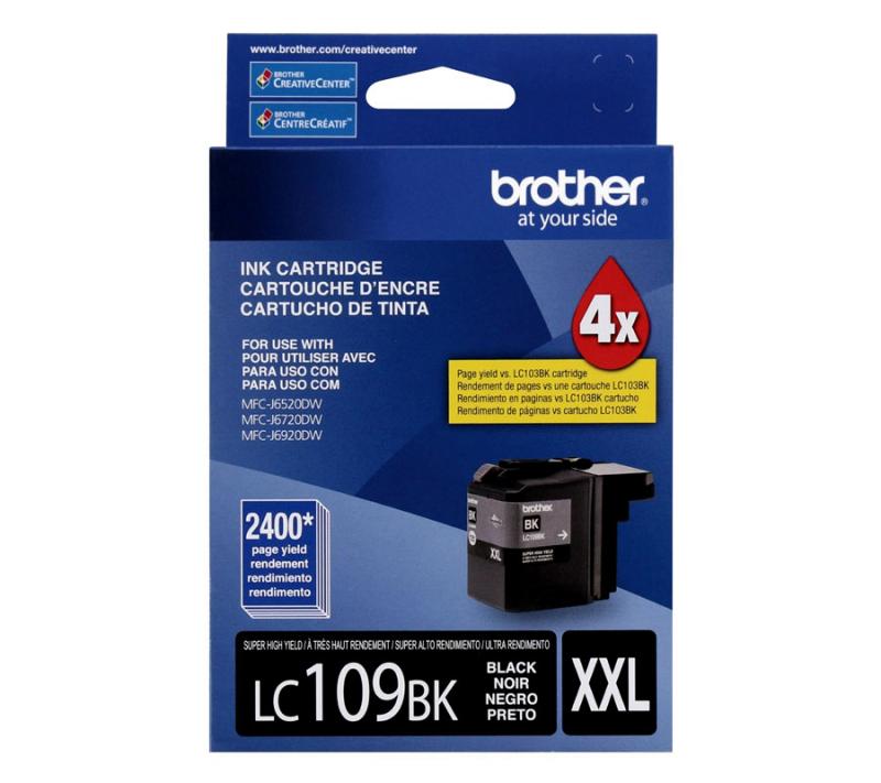 Tinta Brother Lc109bk Negro J4410dw J4510dw J6720dw