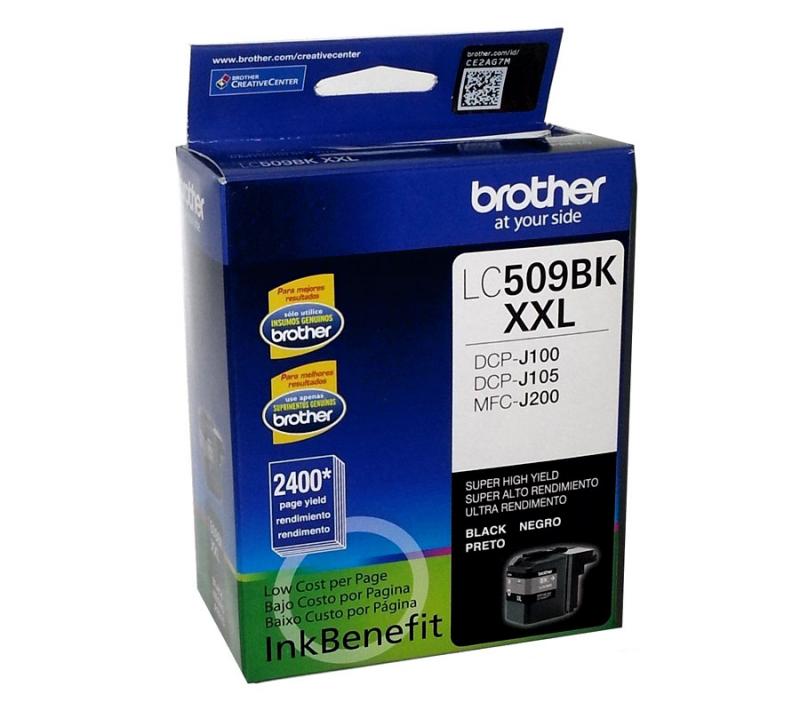 Tinta Brother Lc509bk Negro dcp-j100, j105, mfc-j200