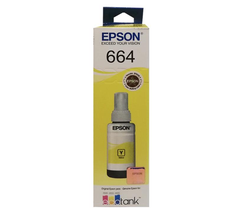 Tinta Epson t664420 yellow l200 l375 l395 l475 l495 l575 l1455