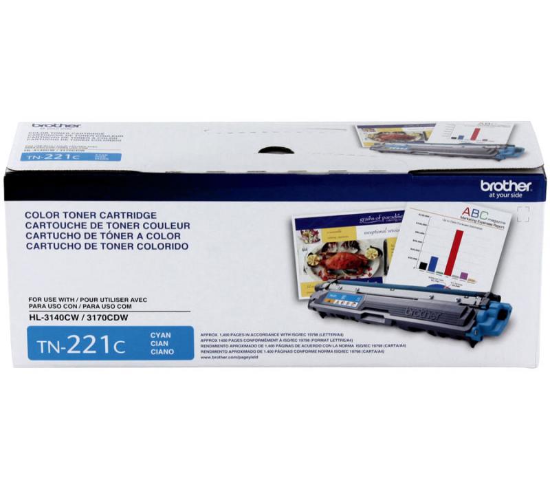 Toner Brother TN221C Cyan mfc-9330cdw HL-3140CW 3170CDW